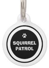 Black White Custom Dog ID Tag