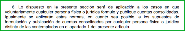 artículo 42.6 código comercio BOICAC 103 Consulta 1: Cuentas anuales consolidadas voluntarias, auditoría obligatoria