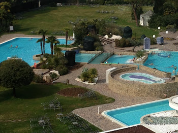 Terme poolside, view from room