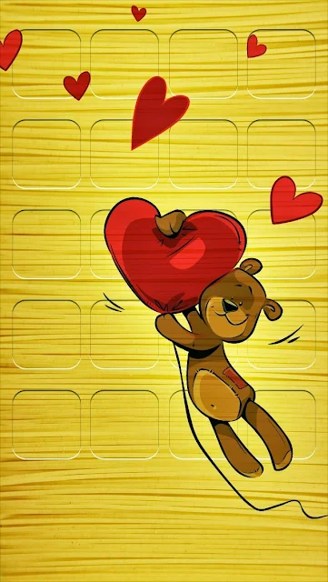 iPhone Wallpaper Cartoon Teddy Bear