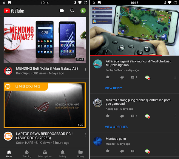 Bagi yang suka nonton video di YouTube malam Teknik Mengaktifkan Dark Mode YouTube Android Sekarang Juga