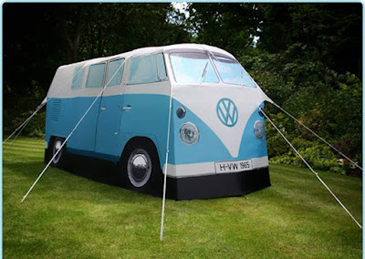 Enjoy Your Camping Style With Hippietastic Twist By Living In This Four-Member VW Hippy Bus Tent 
