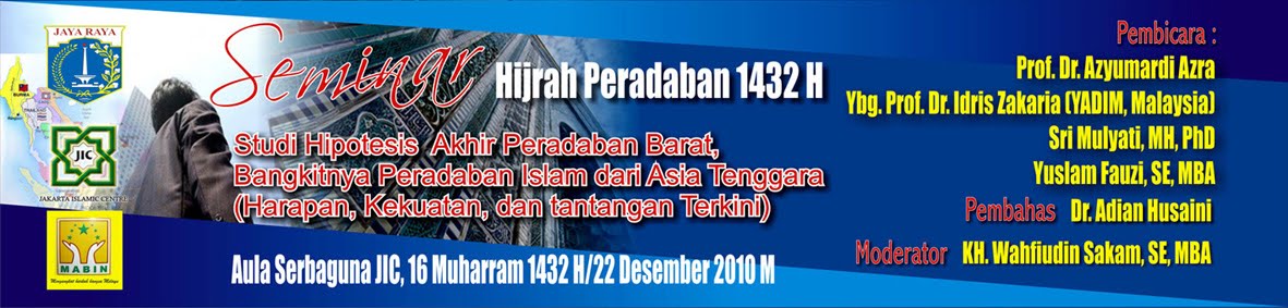  SPANDUK  SEMINAR  HIJRAH PERADABAN by desain gratis 