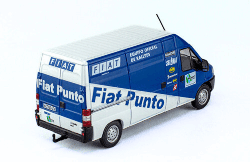 fiat ducato 1:43 fiat punto, vehiculos de asistencia de rally