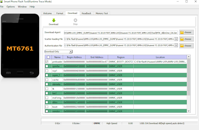 Huawei AMN-LX9 Nvram damaged imei null null solution