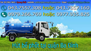 Hút bể phốt tại quận ba đình,thông tắc cống giá rẻ,bồn cầu thoát sàn vệ sinh 0979.266.769