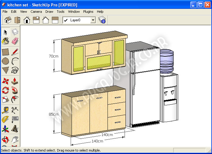 Download Gratis Skethup Model Kitchen Furniture