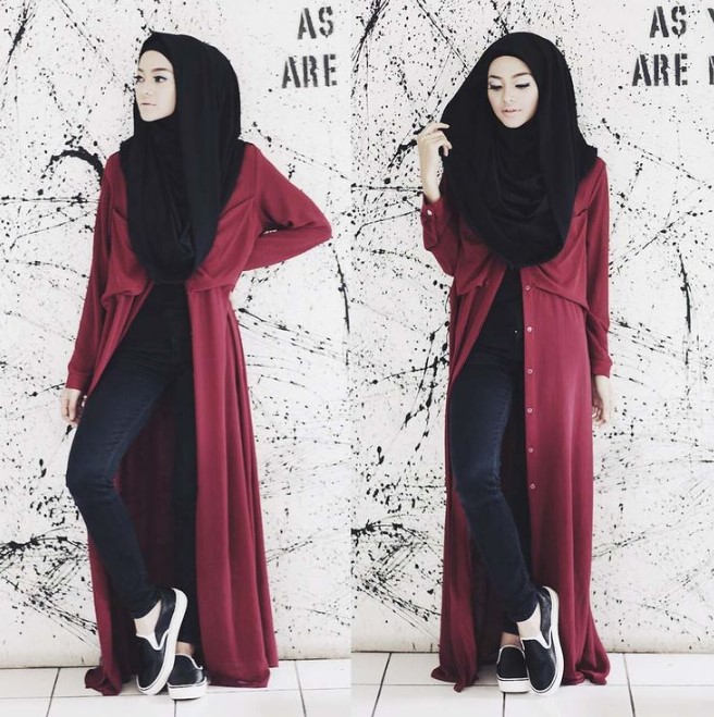 40+ Model Fashion Hijab Casual Modern Terbaru 2018: Simpel 