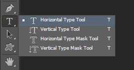Horizontal Type tool.
