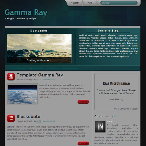 Gamma Ray,blogger,Templates for blogger