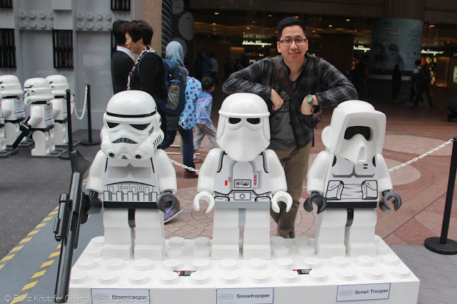 Renz Cheng with Star War Stormtroopers Lego