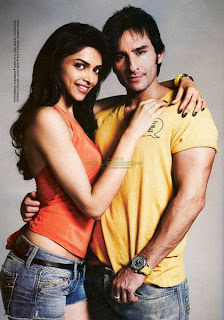 Deepika and Saif Ali Khan Filmfare Cover