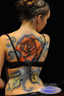 Airbrush Body Art Wild Rose