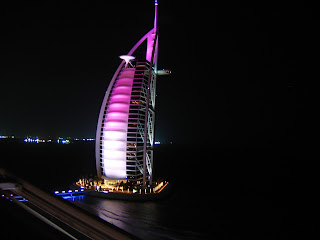 night view al-burj dubai wallpaper 