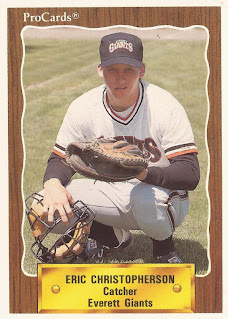 Eric Christopherson 1990 Everett Giants card