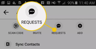 cara melihat permintaan pesan di messenger pada Android