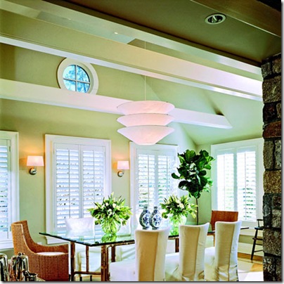 green dining room