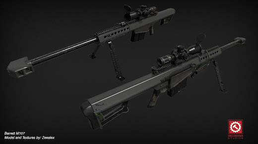 Arma3用RHS:Escalation MODのBarrett M107 狙撃銃