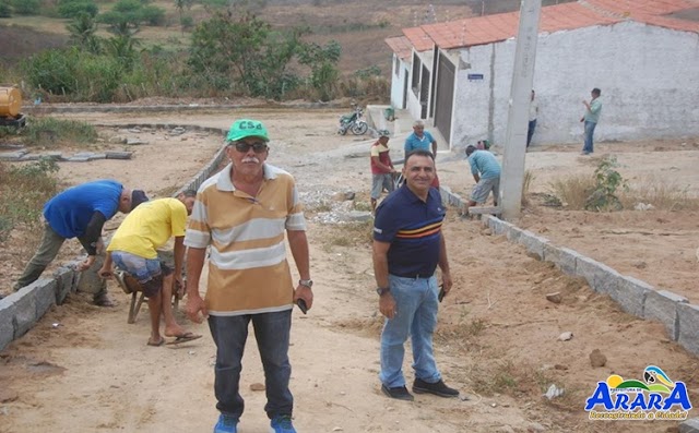 Prefeito Nen visitou as obras as Ruas: Geraldo Alves da Silva e parte da Rua: Severina Clementino de Medeiros (Rua da Areia)