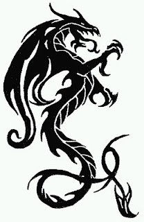 Tatoos y Tatuajes de Dragones en Blanco y Negro, parte 1