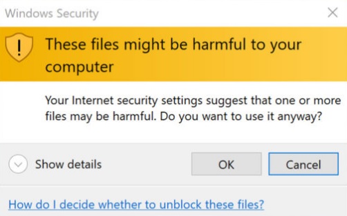 Cara menonaktifkan these files might be harmful to your computer di windows 10