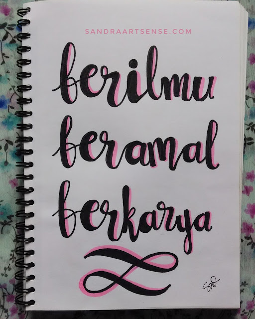 Hand lettering mudah dan murah 