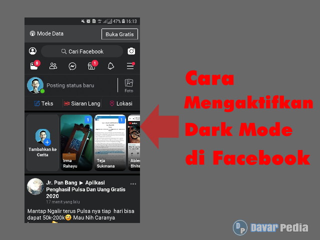 Cara Mudah Mengaktifkan Dark Mode di Facebook Mobile, Lite, dan Web