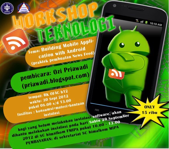 Workshop Teknologi: Building Mobile Application with Android