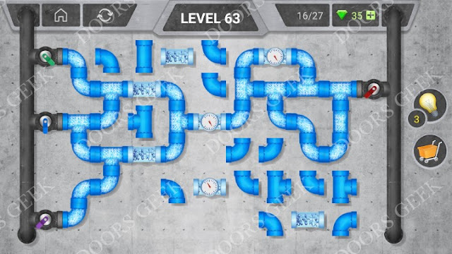 Pipeline [Classic] Level 63 Solution, Cheats, Walkthrough