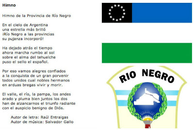 Río Negro: Proponen modificar el Himno