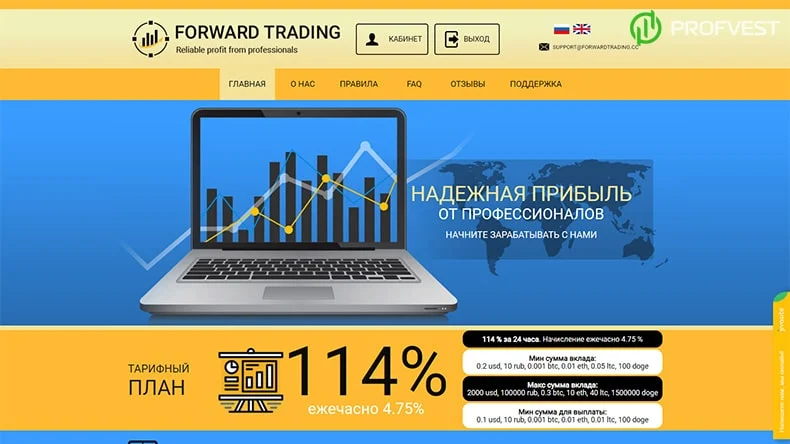 Forward Trading обзор и отзывы HYIP-проекта