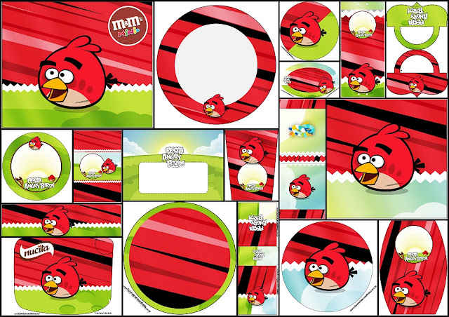 Angry Birds: Etiquetas Candy Bar para Imprimir Gratis.