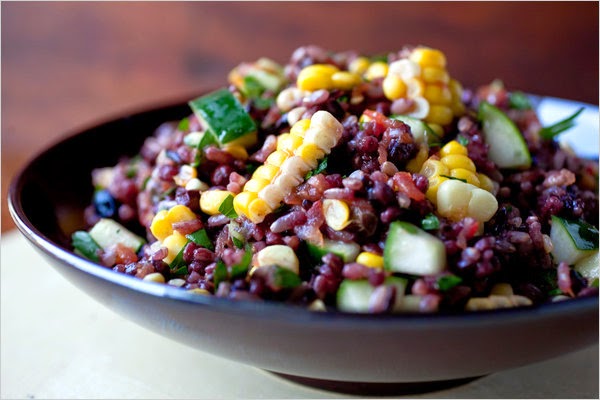 grain salad with tomato vinaigrette recipe from The New York Times