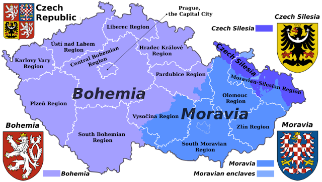 Pembagian wilayah administratif Ceko