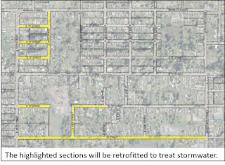 map of larchmont neighborhood with highlights