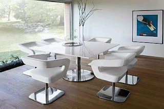 Modern Dining Room furniture, white color