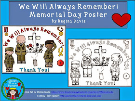 http://www.teacherspayteachers.com/Product/A-FREEBIE-We-Will-Always-Remember-Memorial-Day-Poster-1255494