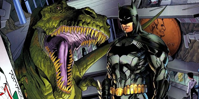 BATMAN: QUAL A ORIGEM DO DINOSSAURO NA BATCAVERNA???