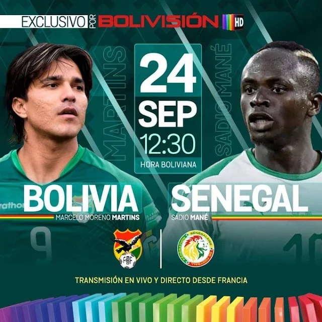 Bolivia vs Senegal ira en Vivo por Bolivisión