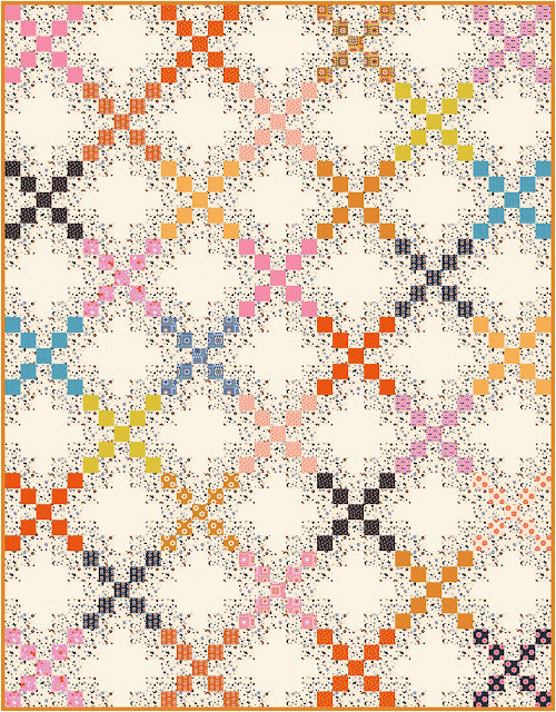 Double Take quilt in Meadow Star by Alexia Abegg for Ruby Star Society