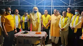महामंडलेश्वर स्वामी चंद्रदेव दास की उपस्थिति में मनाया गया स्थापना दिवस | #NayaSaberaNetwork
