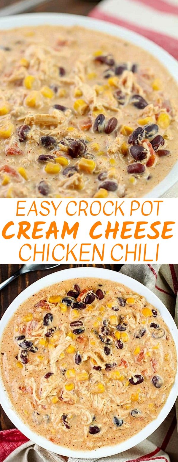 Easy Crockpot Cream Cheese Chicken Chili | Crockpot Recipes Healthy, Crockpot Recipes Easy, Crockpot Recipes Chicken, Crockpot Recipes Beef, Crockpot Recipes Soup, Crockpot Recipes Dinner, Crockpot Recipes Vegetarian, Crockpot Recipes Cheap, Crockpot Recipes Keto, Crockpot Recipes Pot Roast, Crockpot Recipes Breakfast, Crockpot Recipes Low Carb, Crockpot Recipes For Kids, Crockpot Recipes Best, Crockpot Recipes Mexican, Crockpot Recipes Freezer, Crockpot Recipes Chili. #chicken #crockpot #easy