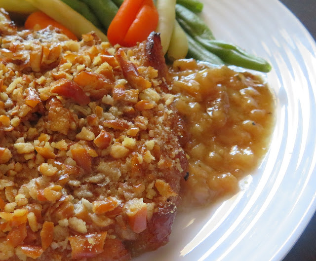 Pretzel Baked Pork Chops