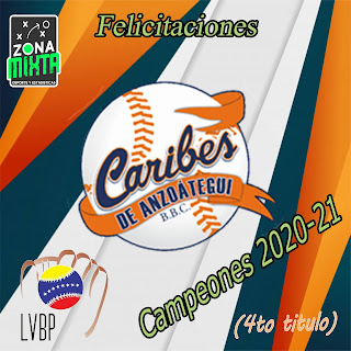 Caribes de Anzoategui campeón 2021