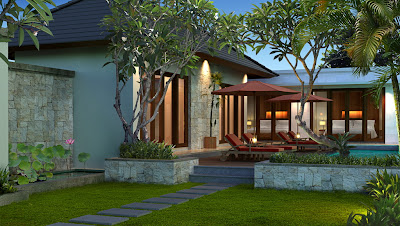 Gambar Desain Rumah Desain Villa 200 Balinese Neo Vernacular