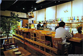 Barra del Restaurante Japonés Sakagura en Nueva York