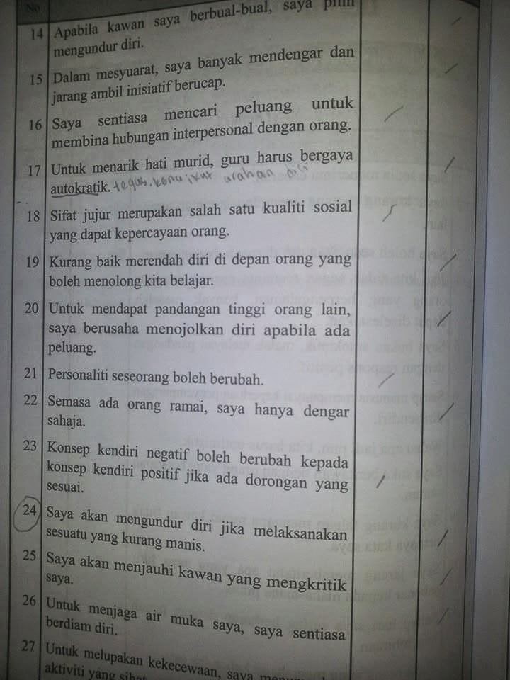 Contoh Soalan Ujian Integriti - Contoh 43