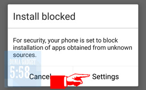 Install blocked