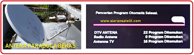 Ujicoba Menangkap Siaran TV Digital dengan Antena tv biasa, booster Taffware TFL D15 dan parabola bekas