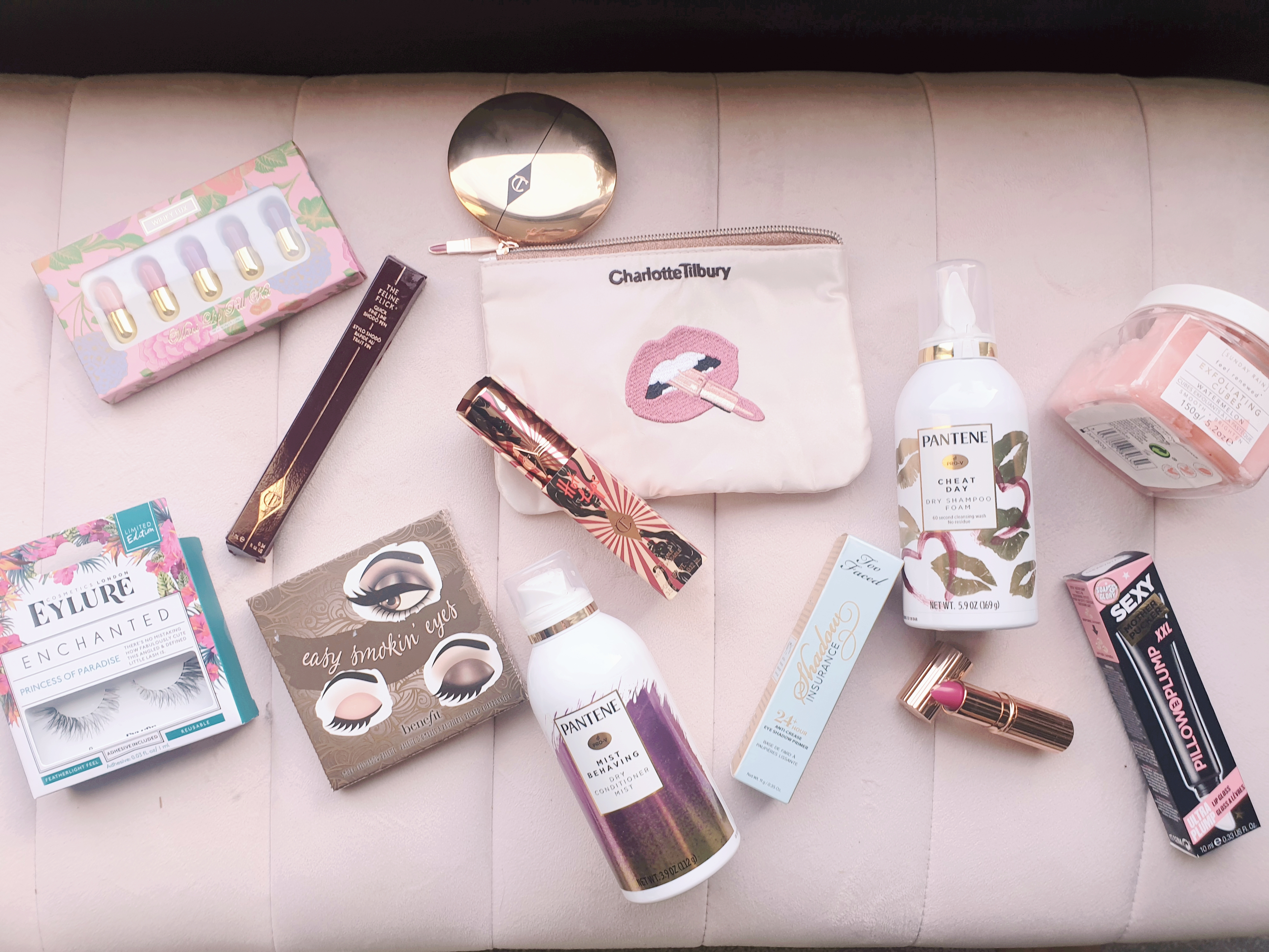 Beauty haul Charlotte Tilbury Ciate Soap and Glory Pantene Eylure